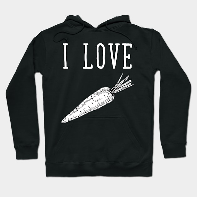 I love carrots Hoodie by captainmood